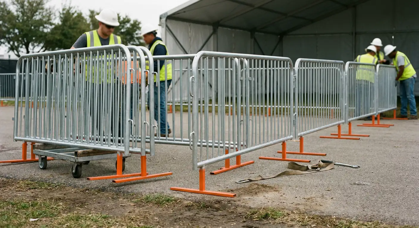 Pedestrian Barricades in Gilroy, CA