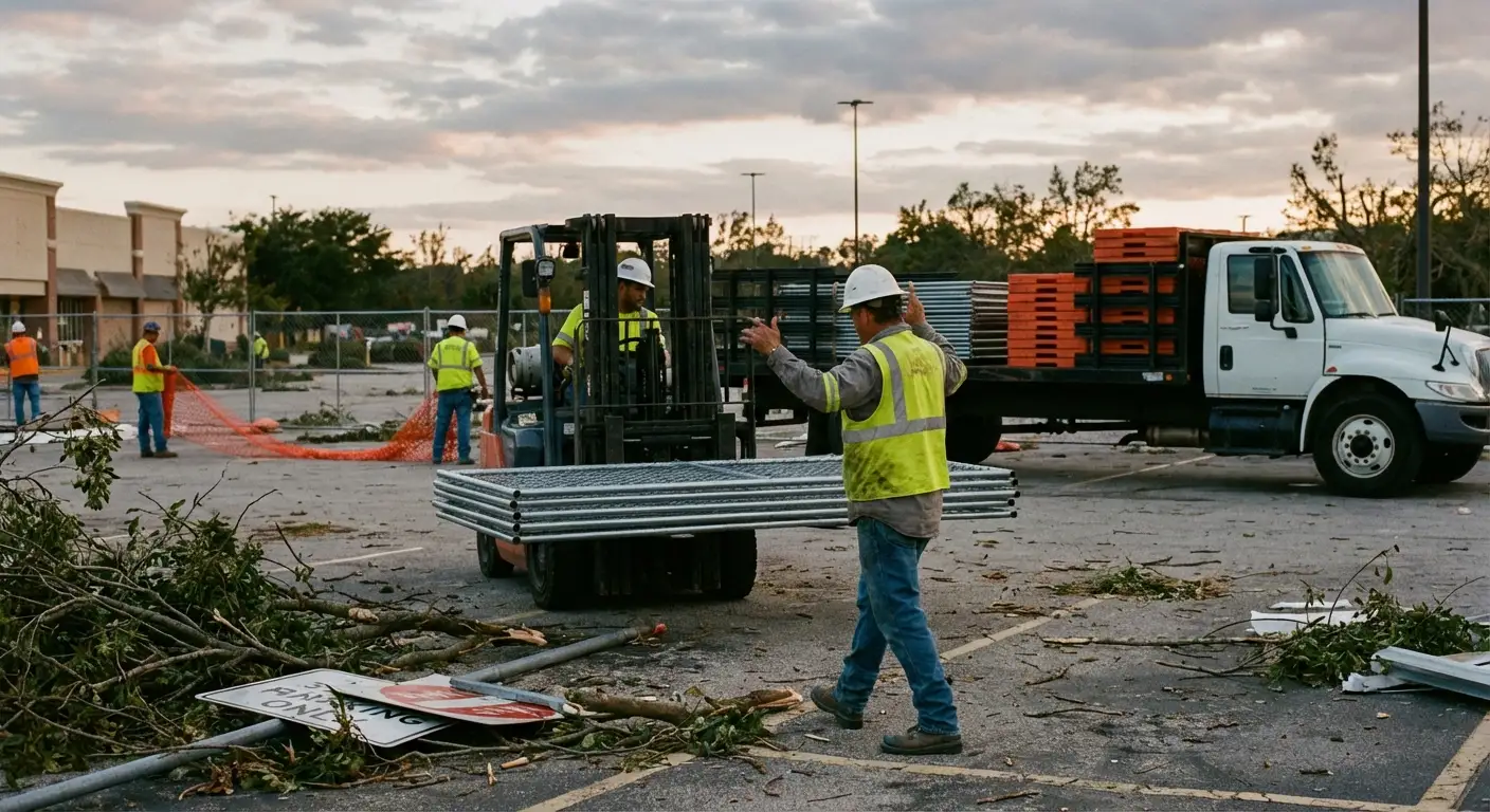 Emergency fencing deployment in Gilroy, CA