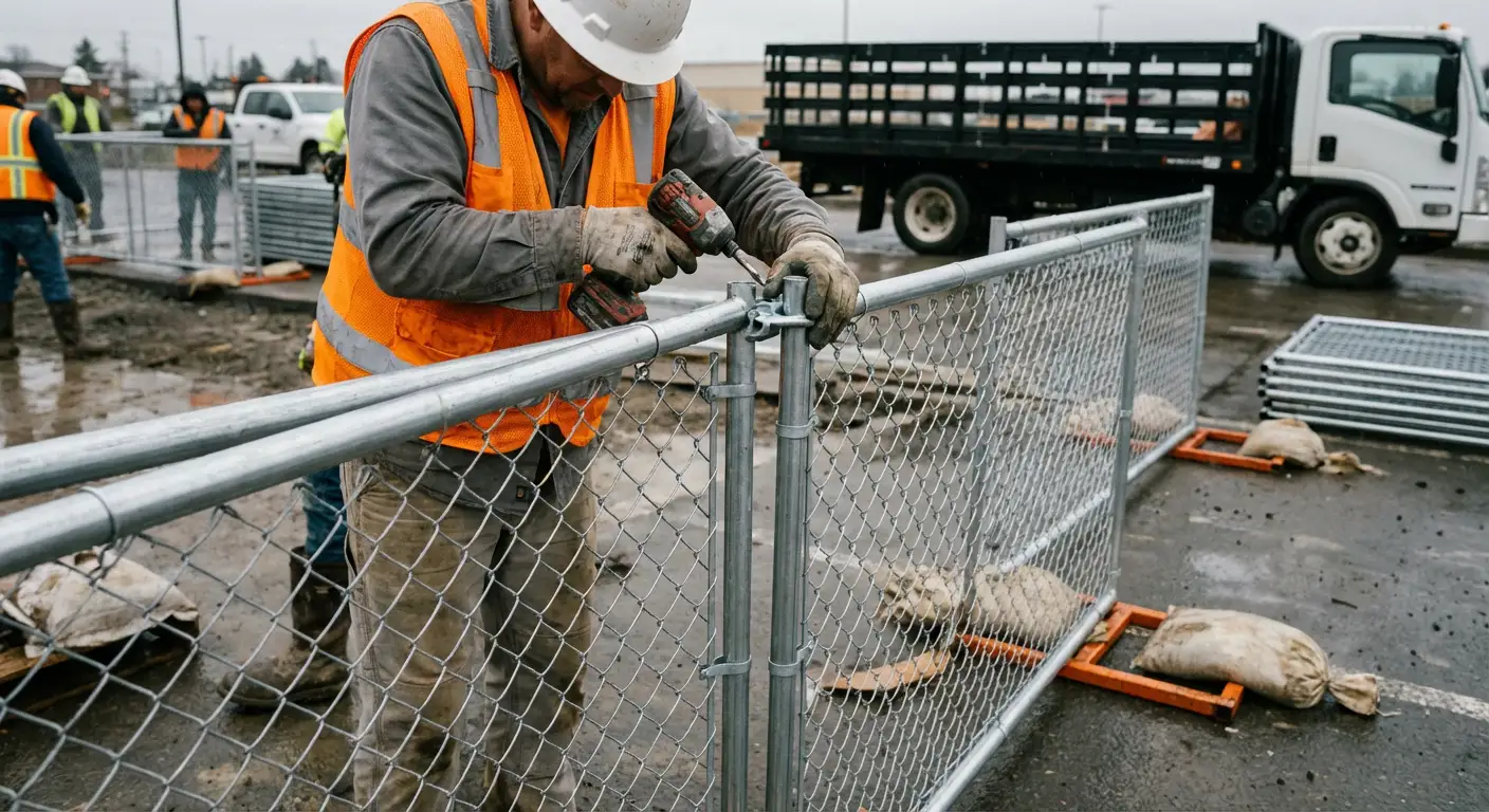 Physical security fencing for site investigation in Gilroy, CA