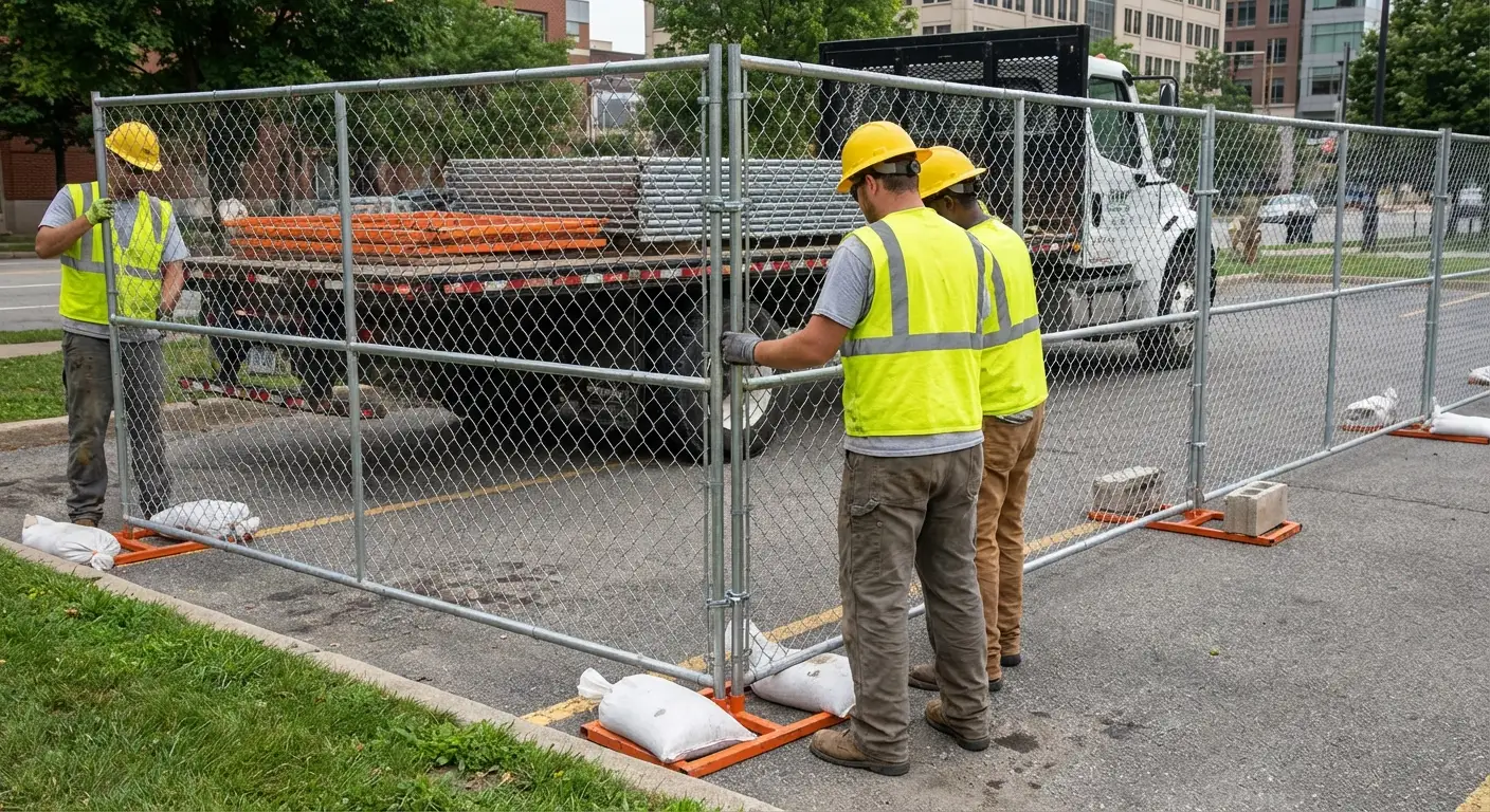 Temporary fencing solutions meeting Gilroy requirements