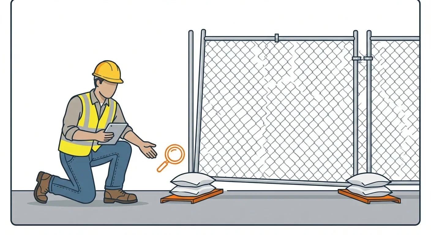 Diagram showing causes of temporary fence instability in Gilroy, CA
